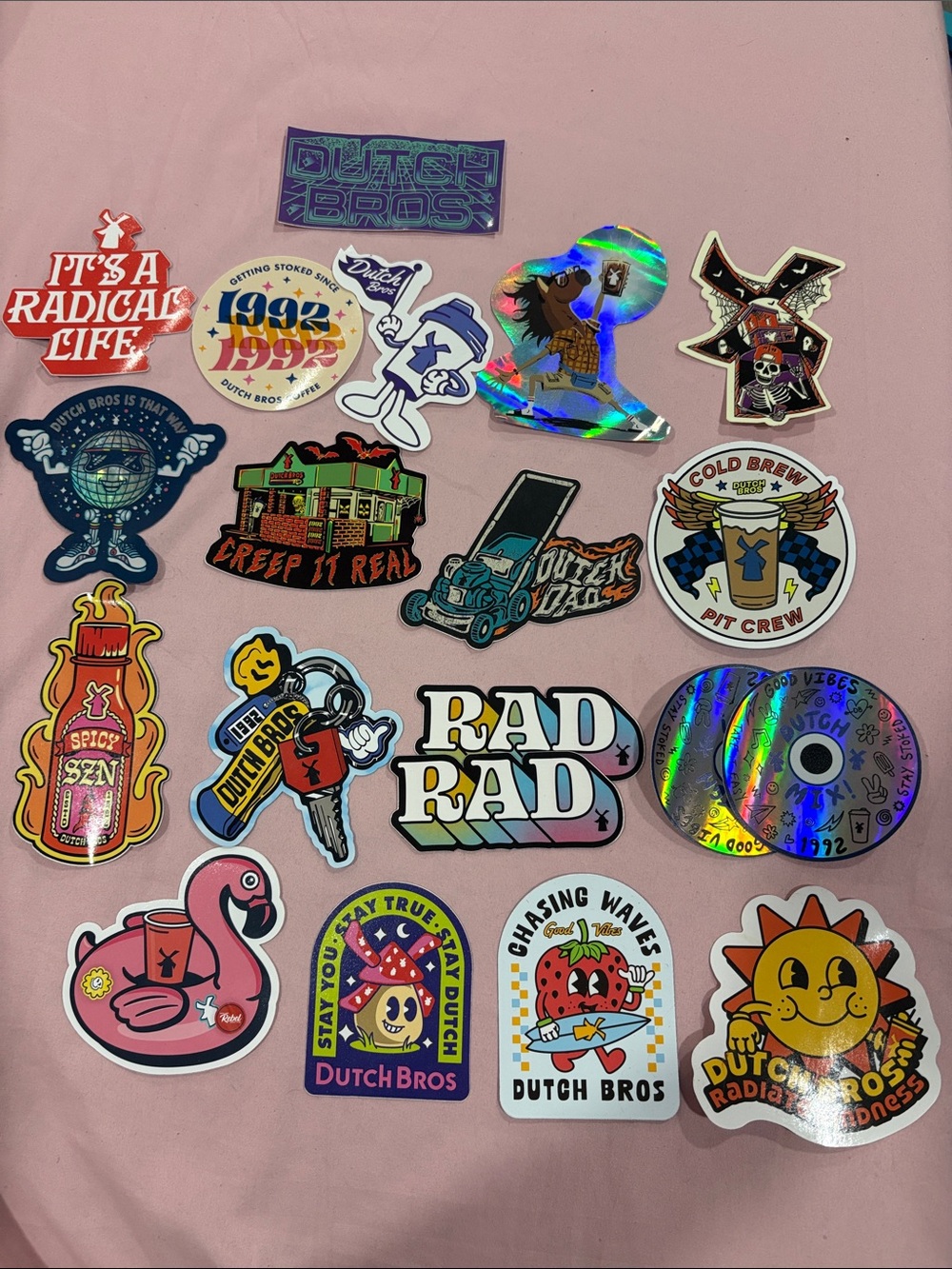20 Dutch Bros sticker pack